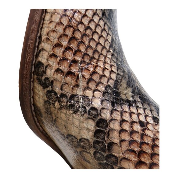 Madewell The Regan Chelsea Boot in Snake Embossed Leather Size 7 #1082 - Picture 10 of 12